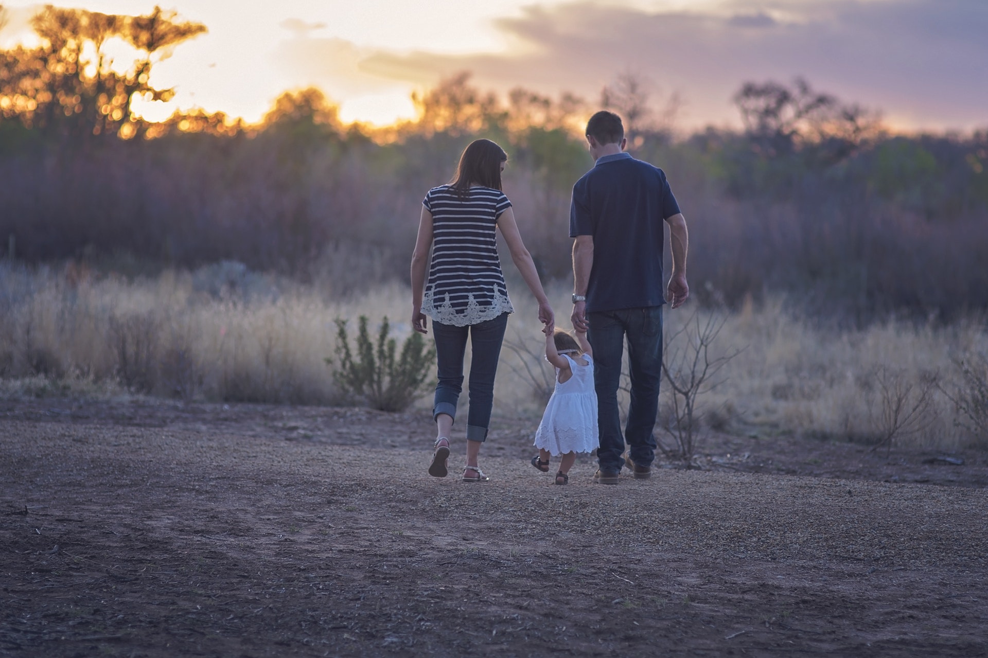 Baby with family